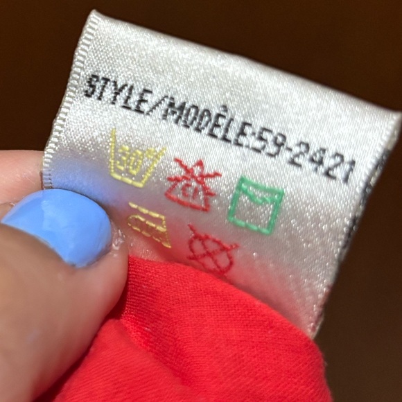 Dynamite • Red-Orange Floral Embroidered Top - Picture 8 of 8